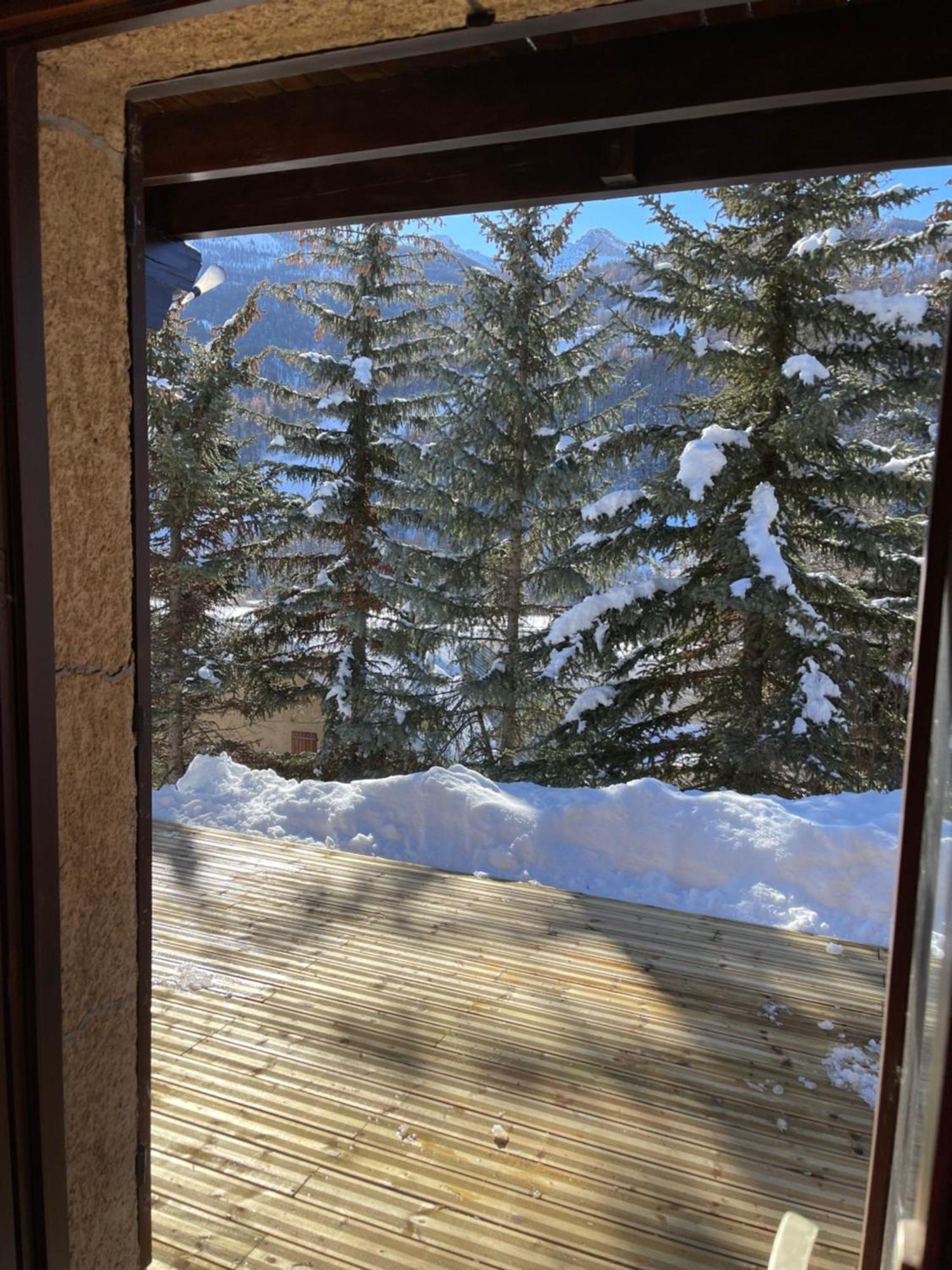 Serre Chevalier Studio 30 M2 Coin Montagne A 8 Minutes Des Pistes Saint Chaffrey Bagian luar foto