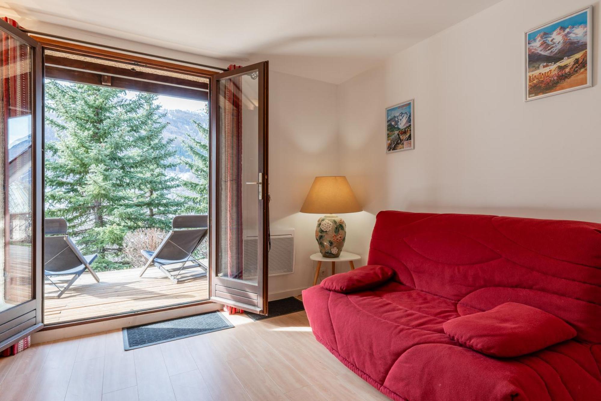 Serre Chevalier Studio 30 M2 Coin Montagne A 8 Minutes Des Pistes Saint Chaffrey Bagian luar foto